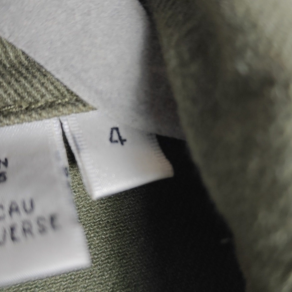 NEWPORT NEWS JEANOLOGY COLLECTION Olive Green Jean Jacket Size 4 - Picture 5 of 16